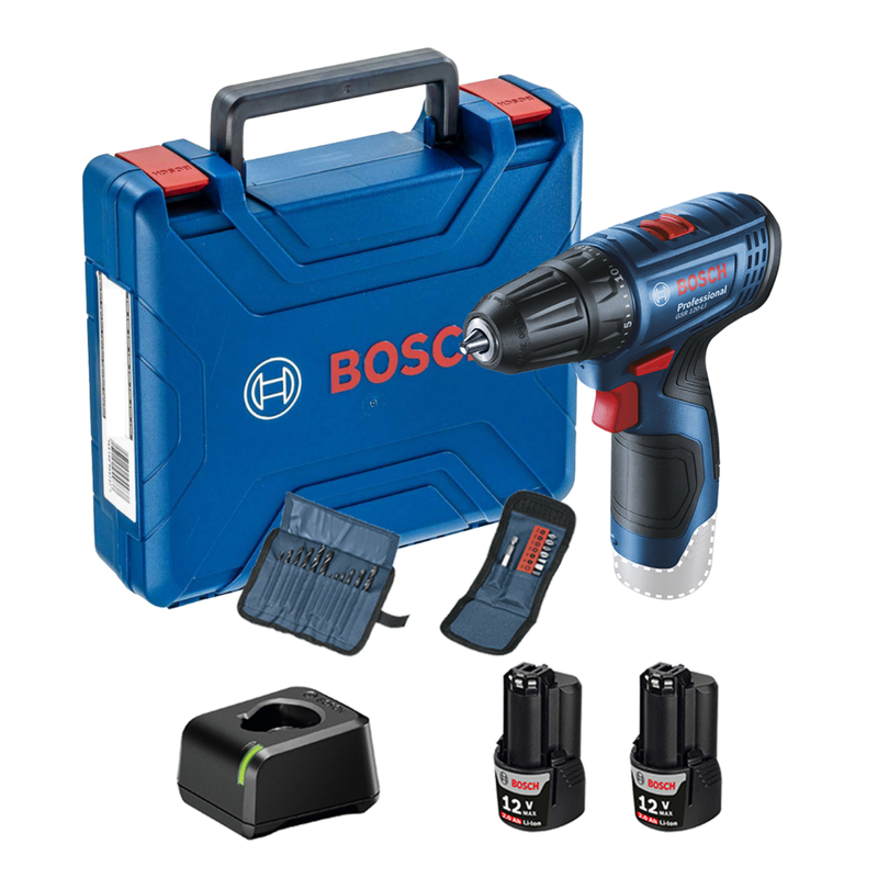 Parafusadeira/Furadeira GSR 120-LI C/ 2 Baterias 2.0AH + 21AC BOSCH